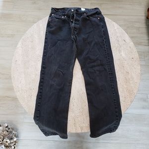 Levi Strauss Washed Black 501 Jeans
